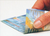 100 Swiss francs coloured number No. 2