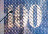 100 Swiss francs glittering number