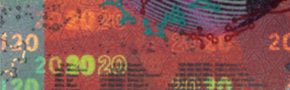 20 new Swiss francs Security strip test