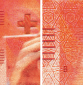 20 new Swiss francs Tactile elements