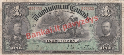 1 Dolerio banknoto priekinė pusė