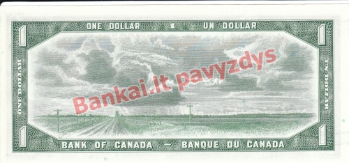 1 Dolerio banknoto galinė pusė