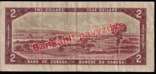 2 Dolerių banknoto galinė pusė