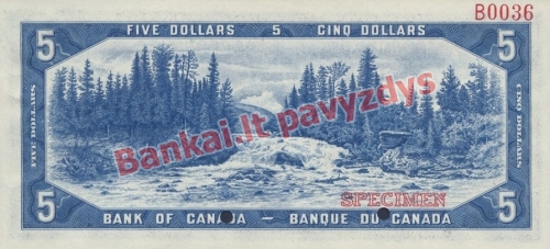 5 Dolerių banknoto galinė pusė