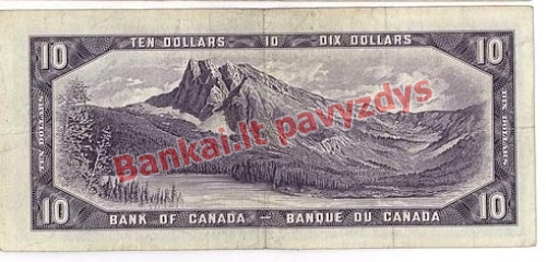 10 Dolerių banknoto galinė pusė