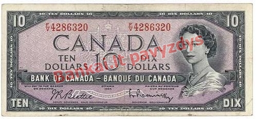 10 Dolerių banknoto priekinė pusė
