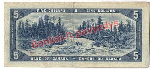 5 Dolerių banknoto galinė pusė