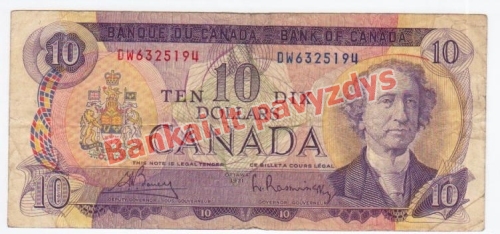 10 Dolerių banknoto priekinė pusė