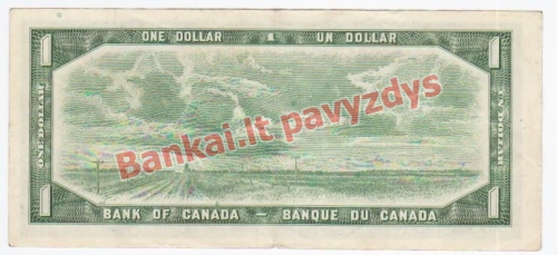 1 Dolerio banknoto galinė pusė