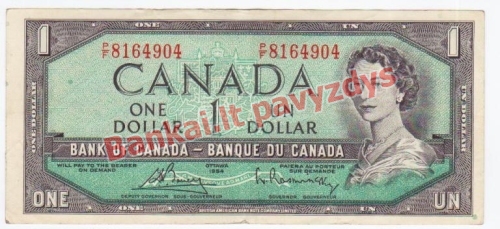 1 Dolerio banknoto priekinė pusė