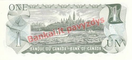 1 Dolerio banknoto galinė pusė