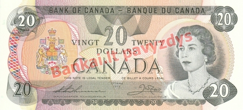 20 Dolerių banknoto priekinė pusė