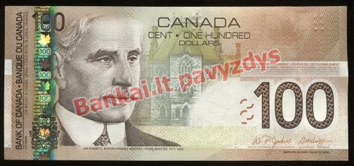 100 Dolerių banknoto priekinė pusė