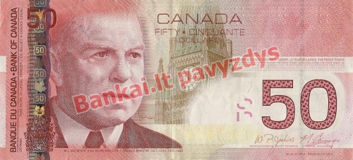 50 Dolerių banknoto priekinė pusė