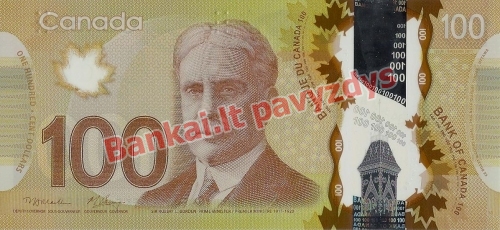 100 Dolerių banknoto priekinė pusė