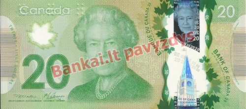 20 Dolerių banknoto priekinė pusė