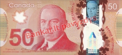 50 Dolerių banknoto priekinė pusė