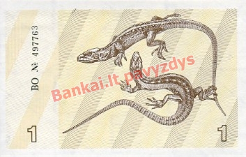 1 Talonų banknoto galinė pusė