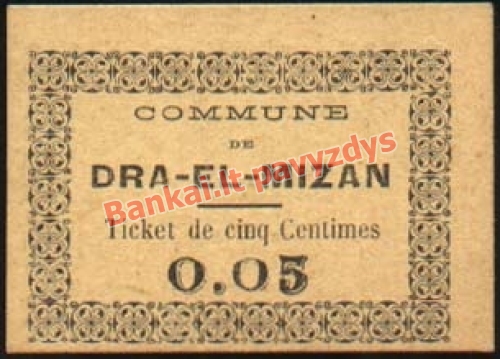 5 Centimų banknoto priekinė pusė