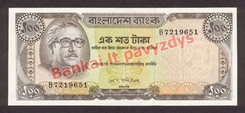 100 Takų banknoto priekinė pusė