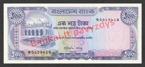 100 Takų banknoto priekinė pusė
