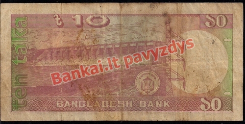 10 Takų banknoto galinė pusė