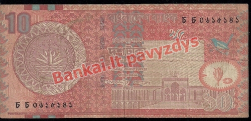 10 Takų banknoto priekinė pusė