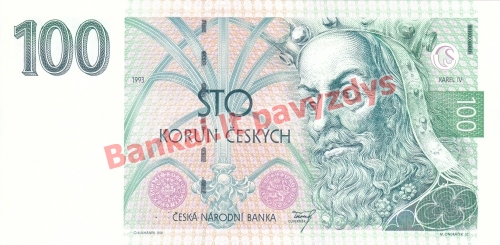 100 Korunų banknoto priekinė pusė