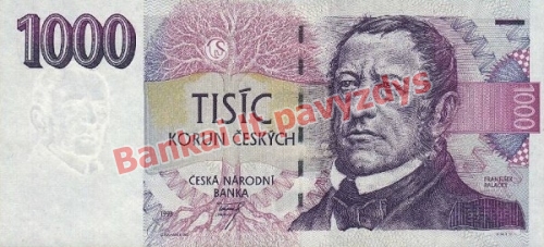 1000 Korunų banknoto priekinė pusė