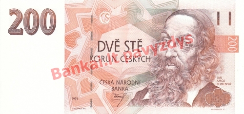 200 Korunų banknoto priekinė pusė