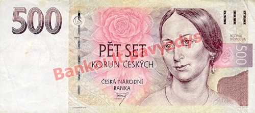 500 Korunų banknoto priekinė pusė