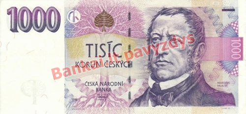 1000 Korunų banknoto priekinė pusė