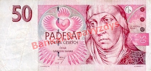 50 Korunų banknoto priekinė pusė