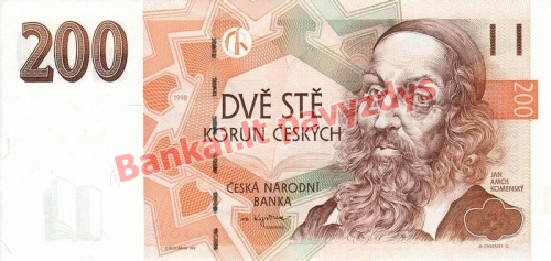 200 Korunų banknoto priekinė pusė