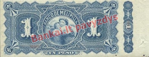 1 Peso banknoto galinė pusė