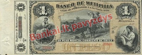 1 Peso banknoto priekinė pusė