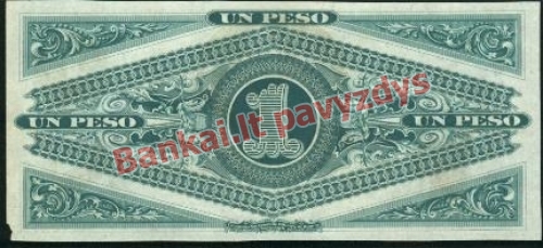 1 Peso banknoto galinė pusė