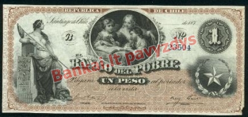 1 Peso banknoto priekinė pusė