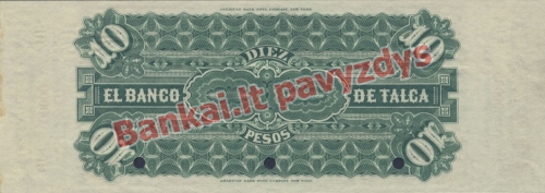 10 Pesų banknoto galinė pusė
