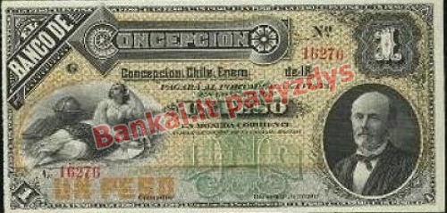 1 Peso banknoto priekinė pusė