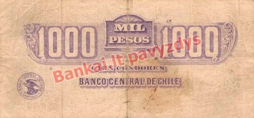 1000 Pesų banknoto galinė pusė