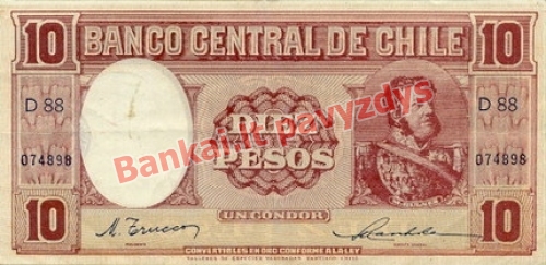 10 Pesų banknoto priekinė pusė