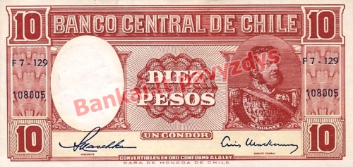 10 Pesų banknoto priekinė pusė