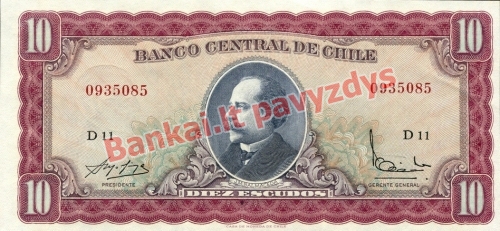 10 Escudų banknoto priekinė pusė
