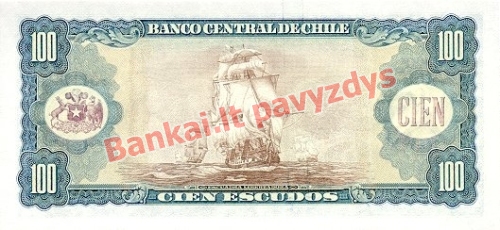100 Escudų banknoto galinė pusė