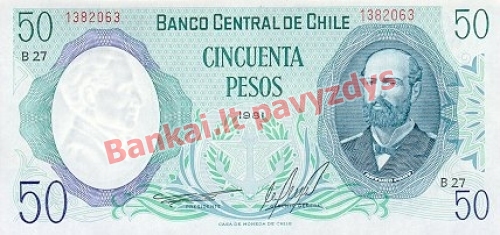 50 Pesų banknoto priekinė pusė