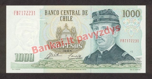 1000 Pesų banknoto priekinė pusė