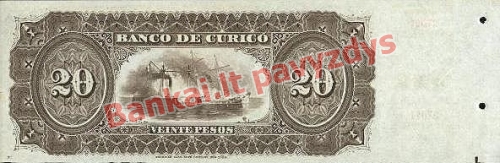 20 Pesų banknoto galinė pusė
