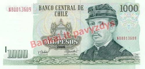 1000 Pesų banknoto priekinė pusė