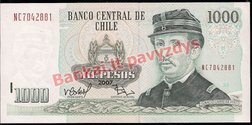 1000 Pesų banknoto priekinė pusė